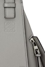 Loewe Women Small Hammock bag in soft grained calfskin 206XF434 Pearl Grey - Image 8