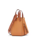 Loewe Women Small Hammock bag in soft grained calfskin 206XF439 Light Caramel