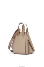 Loewe Women Small Hammock bag in soft grained calfskin 206XF477 Sand
