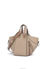 Loewe Women Small Hammock bag in soft grained calfskin 206XF477 Sand - Image 4