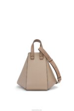 Loewe Women Small Hammock bag in soft grained calfskin 206XF477 Sand - Image 6