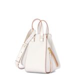 Loewe Women Small Hammock bag in soft grained calfskin 206XF503 Soft White