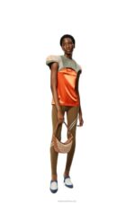 Loewe Women Small Luna bag in Anagram jacquard and classic calfskin 206XF492 Tan/Pecan - Image 9