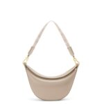 Loewe Women Small Luna bag in satin calfskin and jacquard 206XF475 Light Oat