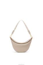 Loewe Women Small Luna bag in satin calfskin and jacquard 206XF475 Light Oat - Image 5
