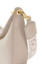 Loewe Women Small Luna bag in satin calfskin and jacquard 206XF475 Light Oat - Image 7