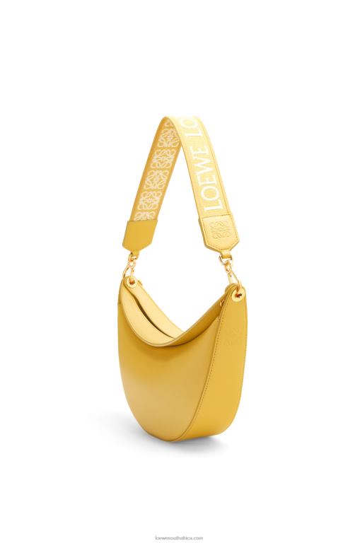 Loewe Women Small Luna in satin calfskin 206XF454 Pale Yellow Glaze - Image 2