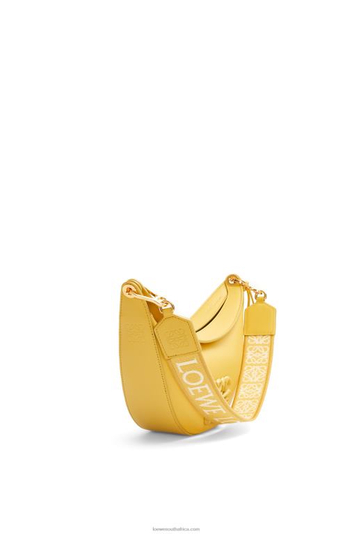 Loewe Women Small Luna in satin calfskin 206XF454 Pale Yellow Glaze - Image 3