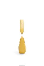 Loewe Women Small Luna in satin calfskin 206XF454 Pale Yellow Glaze - Image 4