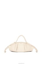 Loewe Women Small Paseo bag in shiny nappa calfskin 206XF345 Angora