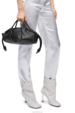Loewe Women Small Paseo bag in shiny nappa calfskin 206XF347 Black - Image 2