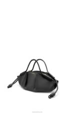 Loewe Women Small Paseo bag in shiny nappa calfskin 206XF347 Black - Image 4