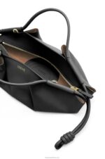 Loewe Women Small Paseo bag in shiny nappa calfskin 206XF347 Black - Image 8