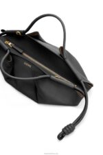 Loewe Women Small Paseo bag in shiny nappa calfskin 206XF347 Black - Image 9