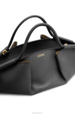 Loewe Women Small Paseo bag in shiny nappa calfskin 206XF347 Black - Image 10