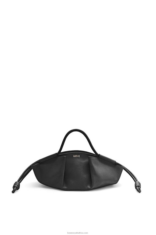 loewe_women_small_paseo_bag_in_shiny_nappa_calfskin_206xf347_black.jpg Loewe Women Small Paseo bag in shiny nappa calfskin 206XF347 Black - Image 1