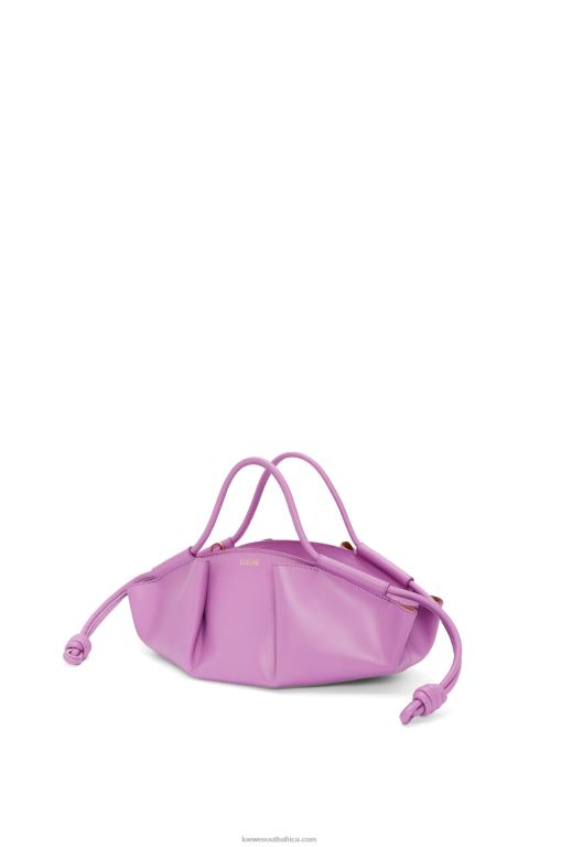 Loewe Women Small Paseo bag in shiny nappa calfskin 206XF348 Rockrose - Image 4
