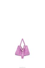 Loewe Women Small Paseo bag in shiny nappa calfskin 206XF348 Rockrose - Image 5