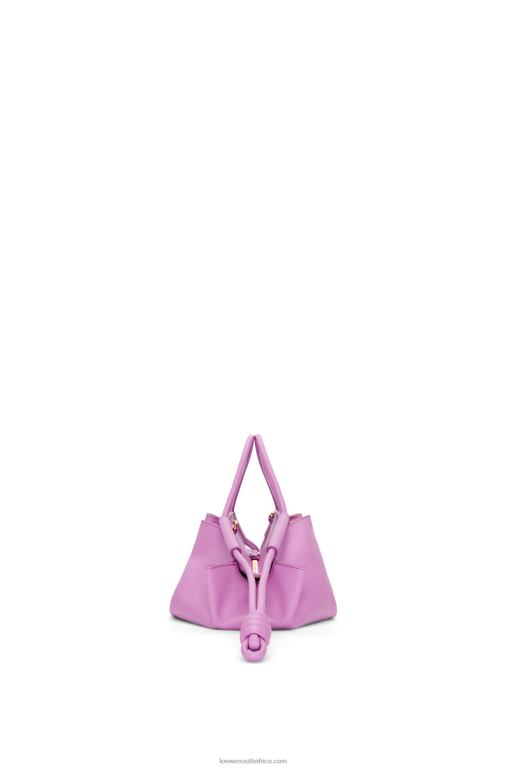 Loewe Women Small Paseo bag in shiny nappa calfskin 206XF348 Rockrose - Image 5