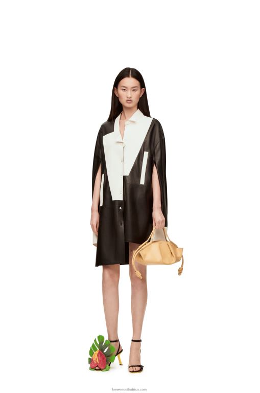 Loewe Women Small Paseo bag in shiny nappa calfskin 206XF351 Dark Butter - Image 2