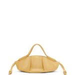 Loewe Women Small Paseo bag in shiny nappa calfskin 206XF351 Dark Butter