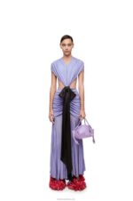 Loewe Women Small Paseo bag in shiny nappa calfskin 206XF354 Light Mauve - Image 2
