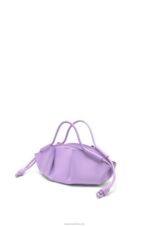 Loewe Women Small Paseo bag in shiny nappa calfskin 206XF354 Light Mauve - Image 3