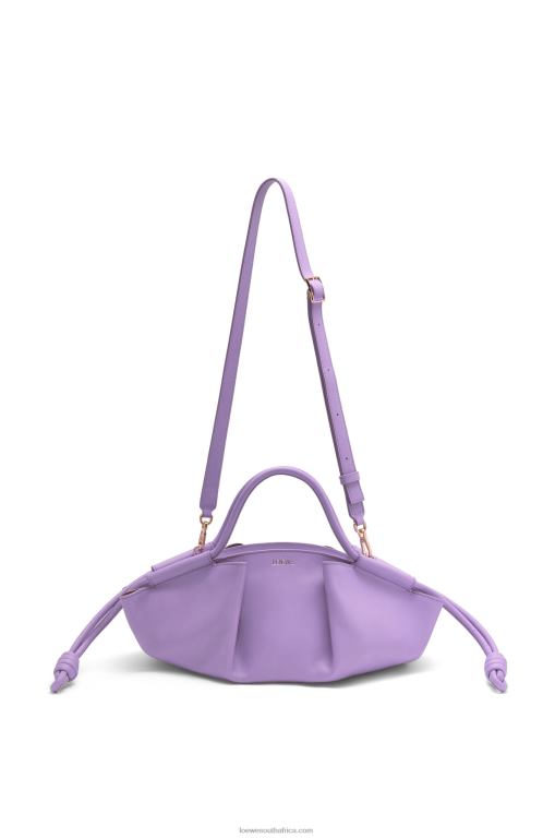 Loewe Women Small Paseo bag in shiny nappa calfskin 206XF354 Light Mauve - Image 6