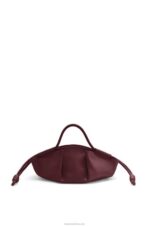 Loewe Women Small Paseo bag in shiny nappa calfskin 206XF414 Burgundy - Image 5