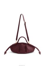 Loewe Women Small Paseo bag in shiny nappa calfskin 206XF414 Burgundy - Image 6