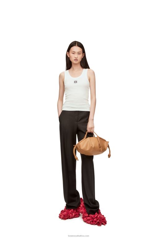 Loewe Women Small Paseo bag in shiny nappa calfskin 206XF418 Warm Desert - Image 3