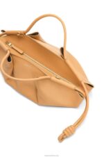 Loewe Women Small Paseo bag in shiny nappa calfskin 206XF418 Warm Desert - Image 9