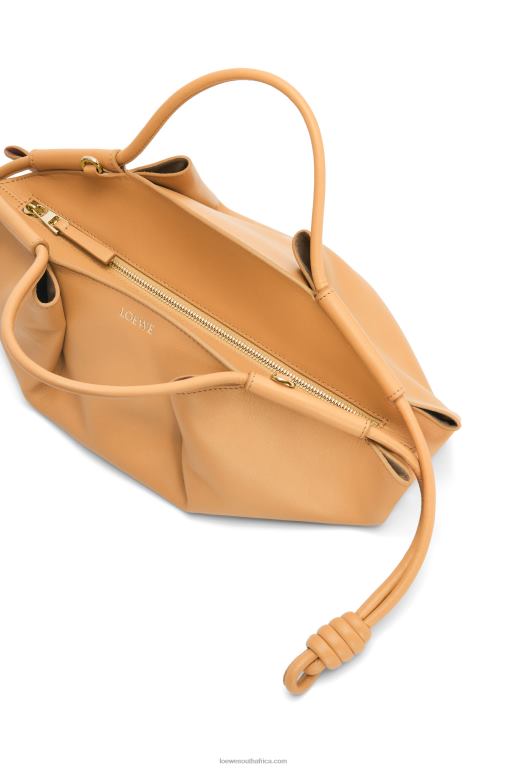 Loewe Women Small Paseo bag in shiny nappa calfskin 206XF418 Warm Desert - Image 9
