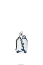 Loewe Women Small Pixelated Puzzle Edge bag in satin calfskin 206XF395 White - Image 3