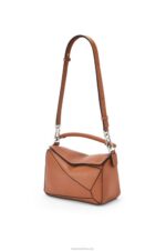 Loewe Women Small Puzzle bag in classic calfskin 206XF364 Tan - Image 7