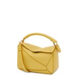 Loewe Women Small Puzzle bag in classic calfskin 206XF365 Bright Ochre
