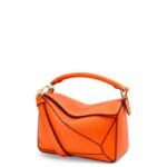 Loewe Women Small Puzzle bag in classic calfskin 206XF501 Orange
