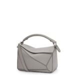 Loewe Women Small Puzzle bag in classic calfskin 206XF537 Pearl Grey