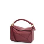 Loewe Women Small Puzzle bag in classic calfskin 206XF544 Wild Berry