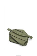 Loewe Women Small Puzzle bag in classic calfskin 206XF545 Avocado Green - Image 6