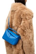 Loewe Women Small Puzzle bag in satin calfskin 206XF480 Scuba Blue - Image 2