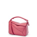 Loewe Women Small Puzzle bag in satin calfskin 206XF490 Plumrose