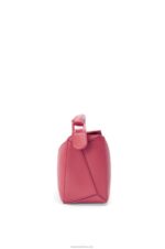 Loewe Women Small Puzzle bag in satin calfskin 206XF490 Plumrose - Image 4