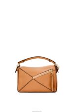 Loewe Women Small Puzzle bag in soft grained calfskin 206XF368 Light Caramel - Image 4