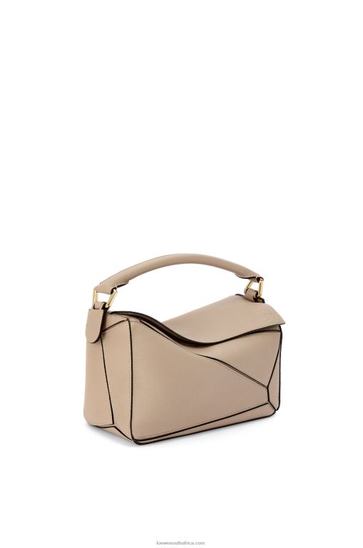 Loewe Women Small Puzzle bag in soft grained calfskin 206XF397 Sand - Image 3