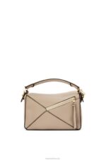 Loewe Women Small Puzzle bag in soft grained calfskin 206XF397 Sand - Image 5