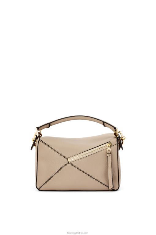 Loewe Women Small Puzzle bag in soft grained calfskin 206XF397 Sand - Image 5