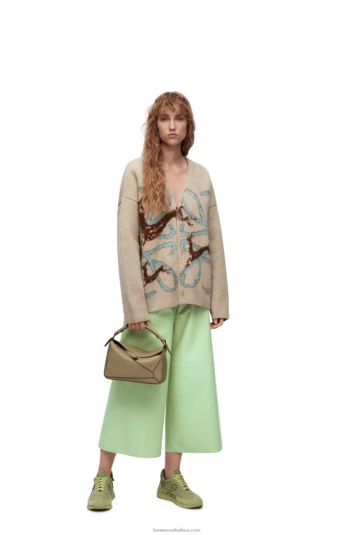 Loewe Women Small Puzzle bag in soft grained calfskin 206XF535 Artichoke Green - Image 2
