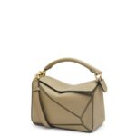 Loewe Women Small Puzzle bag in soft grained calfskin 206XF535 Artichoke Green