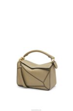 Loewe Women Small Puzzle bag in soft grained calfskin 206XF535 Artichoke Green